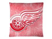 Wholesale Soft Cotton Pillowcase Print NHL Detroit Red Wings Club Team Logo Decorative Cushion Covers 2 Sides 18 X 18 2