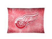 personalized Home Bedding Pillowcase NHL Detroit Red Wings Club Team Logo One Side Rectangle Pillowcases Standard Size 20x30 1