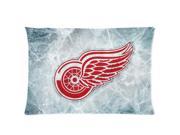 personalized Home Bedding Pillowcase NHL Detroit Red Wings Club Team Logo One Side Rectangle Pillowcases Standard Size 20x30 2