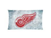 DIY Print NHL Detroit Red Wings Club Team Logo Hotsales Cartoon Pillowcases Covers Standard Size 20 x36 One Side 2