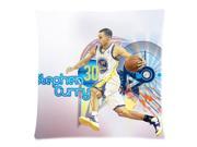 Soft Cotton Home Bedding Pillowcase Cushion Covers Standard one Side 18x18 Print NBA Golden State Warriors Famous Player Stephen Curry Photos 1