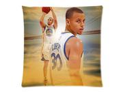 Soft Cotton Home Bedding Pillowcase Cushion Covers Standard one Side 18x18 Print NBA Golden State Warriors Famous Player Stephen Curry Photos 4