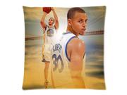 Wholesale Soft Cotton Pillowcase Print NBA Golden State Warriors Famous Player Stephen Curry Decorative Cushion Covers 2 Sides 18 X 18 4