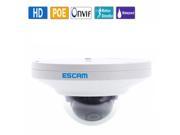 ESCAM HD3200 TI 1080P POE H.264 ONVIF 3.6mm Dome Waterproof Camera White