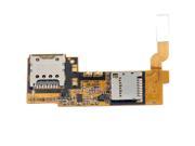High Quality Version SD Memory SIM Card Holders Slot Reader Flex Cable for LG Optimus G Pro E980 Flex Cable