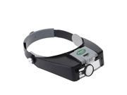 ProsKit MA 016 Personal Headband Magnifier 1.8X 2.6X 5.8X Glass Loupe with LED Light 3 Separated Lens Magnifying Tool