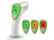 Human Body Non Contact Infrared Thermometer White Green