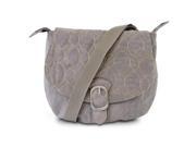 Travelon Crinkle 3 Compartment Flapover Shoulder Bag Gray