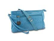 Travelon Convertible Quilted Crossbody Wristlet Waist Pouch Teal