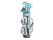 Tour Edge Golf Mfg. Inc. LUSRGL11.BTS 1 LRH 2014 LE PETITE WHITE TEAL FULL BOX SET PUTTER STND BAG