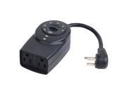 UPC 070686509180 product image for Defiant 2-Outlet Light Sensing Timer, Grounded Outlets, Weatherproof - TM142DOLB | upcitemdb.com