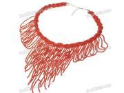 Fashion Elegant Necklace Red 42~48CM Length