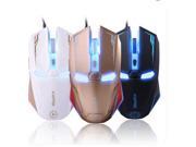 Arrival USB 6D Wired Optical Iron Man Gaming Mouse For Computer PC Laptop
