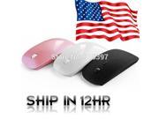 High Qulity Super Thin Mice Wifi USB Dongle Optical 2.4Ghz Wireless Mouse For Macbook Laptop Desktop With Apple Logo