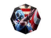 Pefect as Gift Umbrella New 2015 Superhero Captain America Printed 43.5 inch Wide Foldable Umbrella Anti Rain Durable Umbrella