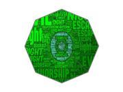 Perfect as Gift New 2014 Cartoon Superhero Green Lantern Printed 43.5 inch Wide Auto Foldable Umbrella Anti Rain Durable Umbrella