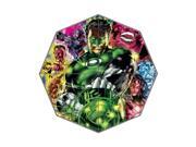 Perfect as Gift New 2014 Cartoon Superhero Green Lantern Printed 43.5 inch Wide Auto Foldable Umbrella Anti Rain Durable Umbrella