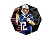 Pefect as Gift Umbrella New 2015 NFL New England Patriots Quarterback Tom Brady Printed 43.5 inch Wide Foldable Umbrella Anti Rain Durable Umbrella