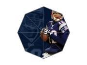 Pefect as Gift Umbrella New 2015 NFL New England Patriots Quarterback Tom Brady Printed 43.5 inch Wide Foldable Umbrella Anti Rain Durable Umbrella