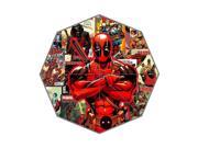 Perfect as Gift New 2014 Cartoon X Men Deadpool Evil Guy Cool Killer Printed 43.5 inch Wide Foldable Umbrella Anti Rain Durable Umbrella