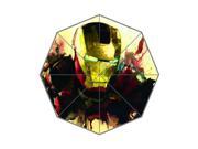 Perfect as Gift New 2014 Movie Iron Man Superhero Printed 43.5 inch Wide Foldable Umbrella Anti Rain Durable Umbrella
