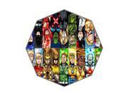 Pefect as Gift Umbrella New 2015 Justice League Superheros Superman Batman Wonder Woman Green Lantern Printed 43.5 inch Wide Foldable Umbrella Anti Rain Durable