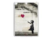 Graffiti Artist Banksy Famous Work Balloon Girl Background Case Cover for IPad Air Hard PC Back 4 sides TPU Protective Case Shell Perfect as gift