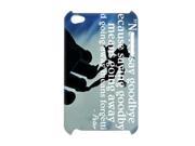 3D Print Classic Movie Peter Pan Quote Background Case Cover for iPod Touch 4 Personalized Hard Cell Phone Back Protective Case Shell Perfect as gift