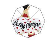 Cute Cartoon Role Betty Boop Background Triple Folding Umbrella!43.5 inch Wide!Perfect as Gift!