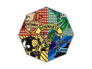 Harry Potter Hogwarts Badge Inspired Design Background Triple Folding Umbrella!43.5 inch Wide!Perfect as Gift!