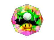 Classic Game Super Mario UP Mushroom Theme Triple Folding Umbrella!43.5 inch Wide!Perfect as Gift!