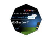 Popular Band Series All Time Low Background Triple Folding Umbrella!43.5 inch Wide!Perfect as Gift!