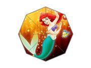 Cartoon Movie The Little Mermaid Ariel s Beginning Background Triple Folding Umbrella!43.5 inch Wide!Perfect as Gift!