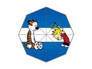 Classic Comics Series Calvin Hobbes Theme Triple Folding Umbrella!