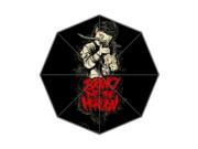 Bring Me The Horizon BMTH Background Printed Triple Folding Rain Sun Umbrellas!43.5 inch wide Multifunctional Tri folded Portable Umbrella