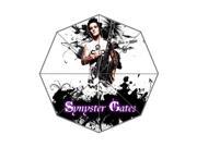 Synyster Gates From Avenged Sevenfold Background Printed Triple Folding Rain Sun Umbrellas!43.5 inch wide Multifunctional Tri folded Portable Umbrella