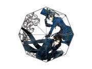 Classic Japanese Manga Series Black Butler Background Triple Folding Umbrella!43.5 inch Wide!Perfect as Gift!