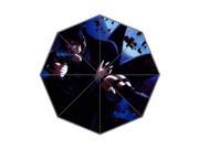 Anime Series Black Butler Kuroshitsuji Background Printed Triple Folding Rain Sun Umbrellas!43.5 inch wide Multifunctional Tri folded Portable Umbrella