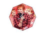 Unique Design Pop Singer Ed sheeran Background Triple Folding Umbrella!43.5 inch Wide!Perfect as Gift!