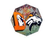 NFL Denver Broncos Team Logo Background Triple Folding Umbrella!43.5 inch Wide!Perfect as Gift!