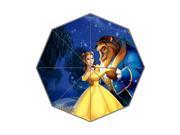 Classic Cartoon Movie Series Beauty and The Beast Theme Triple Folding Umbrella!43.5 inch Wide!Perfect as Gift!
