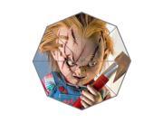 Classic Horror Film Child s Play Chucky Doll Background Triple Folding Umbrella!43.5 inch Wide!Perfect as Gift!