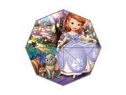 Cute Cartoon Sofia the first Background Triple Folding Umbrella!43.5 inch Wide!Perfect as Gift!
