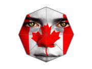 2014 Creative Design!Canada Flag Background Triple Folding Umbrella!43.5 inch Wide!Perfect as Gift!