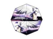Perfect as Gift New 2014 Cartoon Angel Beats Printed 43.5 inch Wide Foldable Umbrella Anti Rain Durable Umbrella