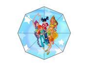 Perfect as Gift New 2014 Famous Cartoon Winx Club Printed 43.5 inch Wide Foldable Umbrella Anti Rain Durable Umbrella