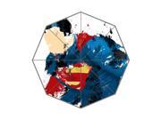 Perfect as Gift New 2014 Cartoon Superhero Superman Printed 43.5 inch Wide Foldable Umbrella Anti Rain Durable Umbrella