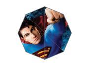 Perfect as Gift New 2014 Cartoon Superhero Superman Printed 43.5 inch Wide Foldable Umbrella Anti Rain Durable Umbrella