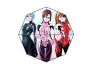 Perfect as Gift New 2014 Cartoon Neon Genesis Evangelion Printed 43.5 inch Wide Foldable Umbrella Anti Rain Durable Umbrella