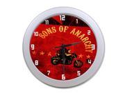 Sons of Anarchy Skull Wall Clock 9.65 in Diameter